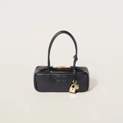 Miu Miu Black Leather Beau Bag