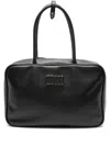 Miu Miu Black Leather Beau Bag In Black
