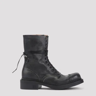 Miu Miu Black Leather Boots