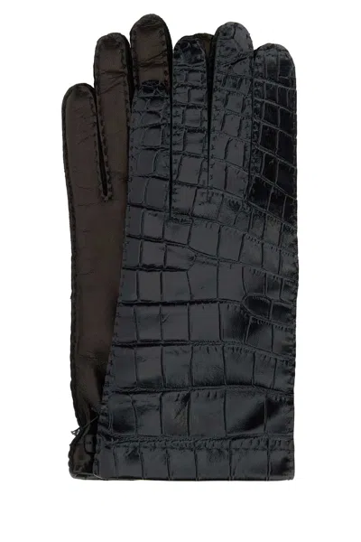 Miu Miu Elegant Leather Gloves For Women In Black