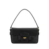 Miu Miu Black Leather Handbag In Black