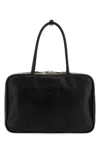 Miu Miu Black Leather Handbag In Nero