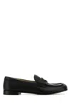 Miu Miu Black Leather Loafers
