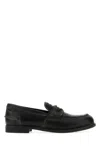 Miu Miu Round-toe Loafers In Black