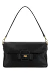 Miu Miu Women Black Leather Penny Shoulder Bag