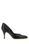 Miu Miu Black Leather Pumps In Black