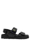 Miu Miu Black Nappa Leather Sandals