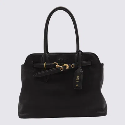 Miu Miu Black Leather Shoulder Bag