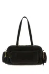 Miu Miu Black Leather Shoulder Bag In Black