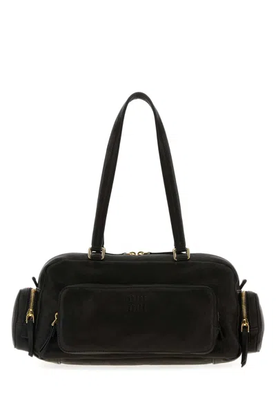 Miu Miu Black Leather Shoulder Bag
