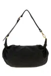 Miu Miu Black Leather Shoulder Bag In Black