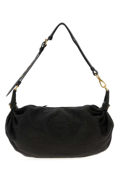 Miu Miu Black Leather Shoulder Bag
