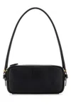 Miu Miu Leather Logo-detail Mini Bag In Black