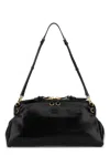 Miu Miu Black Leather Shoulder Bag In Black