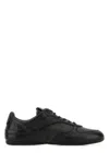Miu Miu Black Leather Sneakers In Black