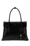 Miu Miu Black Leather Solitaire Handbag