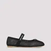 Miu Miu Mesh-design Ballet Flats In Black