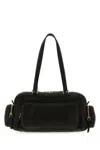 Miu Miu Black Leather Shoulder Bag In Black