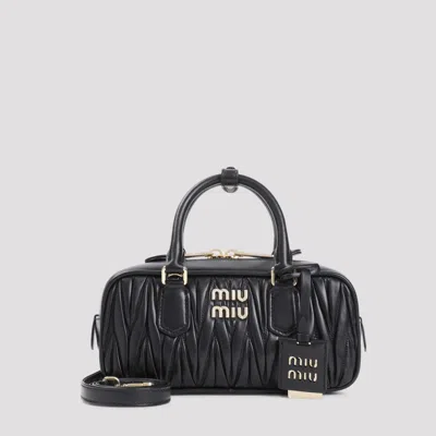 Miu Miu Black Matelass Handbag