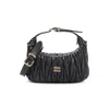 Miu Miu Black Matelasse Lamb Leather Mini Bag