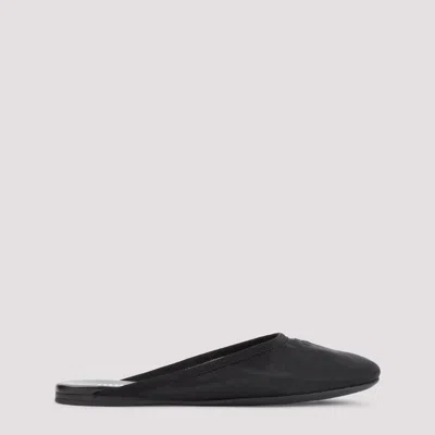 Miu Miu Black Mesh Slippers