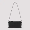 Miu Miu Adjustable Leather Handle Pouch In Black