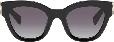 Miu Miu Black Miu Glimpse Sunglasses In 1ab5d1