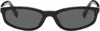 Miu Miu Black Miu Regard Sunglasses In Black