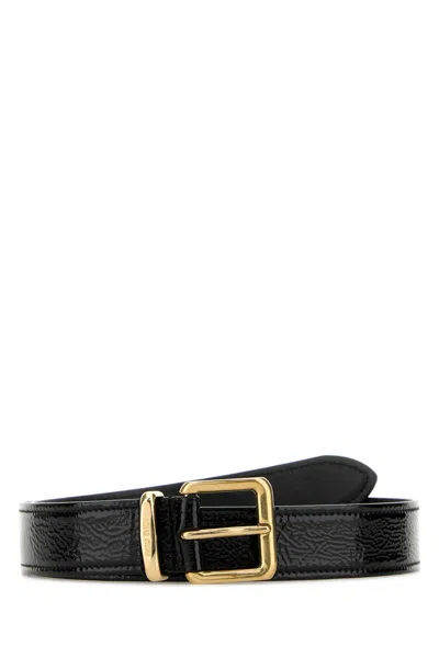 Miu Miu Cintura In Naplak Nero Donna In Black