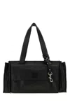 Miu Miu Black Utilitaire Medium Tote In Black