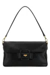Miu Miu Black Penny Shoulder Bag In Black