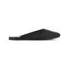 Miu Miu Black Slip-on Slippers In Black