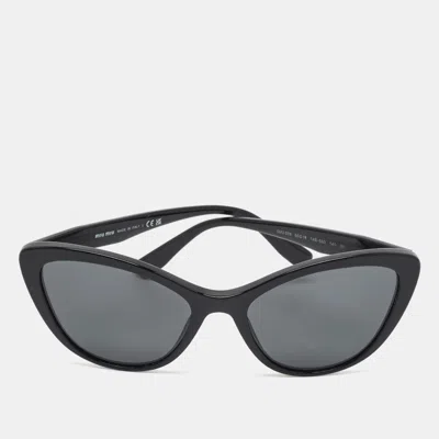 Pre-owned Miu Miu Black Smu 05x Frame Cat Eye Sunglasses