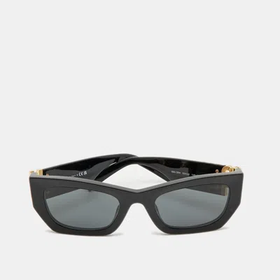 Pre-owned Miu Miu Black Smu09w Rectangular Sunglasses