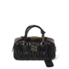 Miu Miu Arcadie Matelassé Leather Top Handle Bag In Black