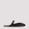 Miu Miu Black Viscose Mules In Black