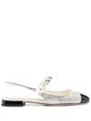 Miu Miu Black White Ballerina With Rhinestones Destalon