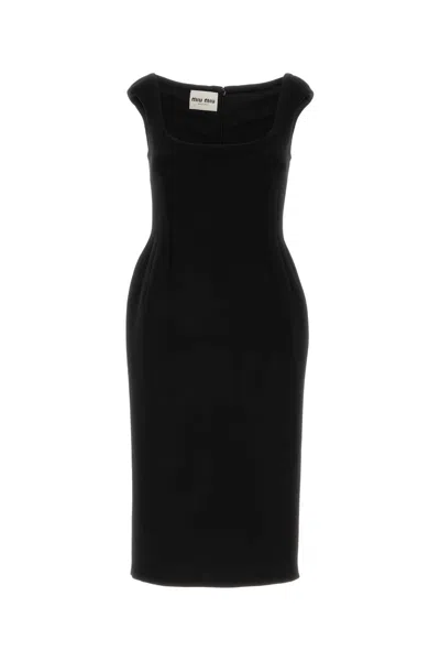 Miu Miu Black Wool Dress