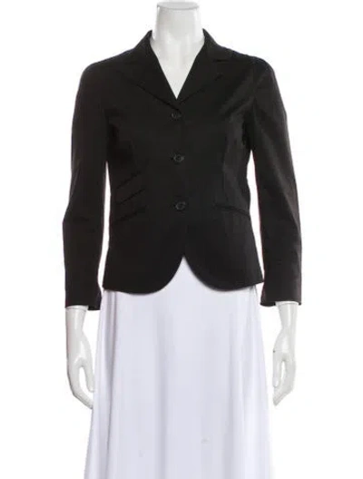 Pre-owned Miu Miu Blazer In Black
