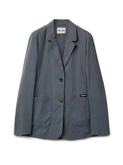 Miu Miu Blazer In Gray