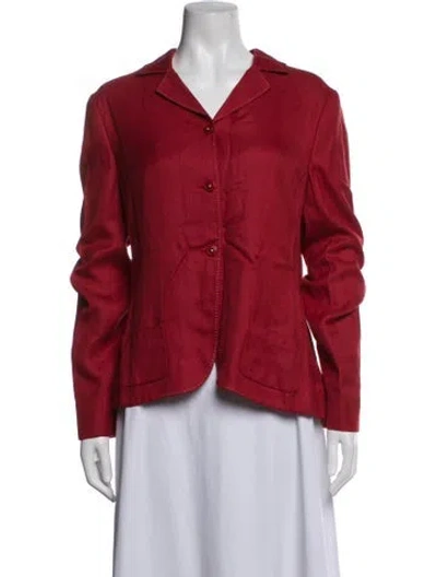 Pre-owned Miu Miu Blazer In Red