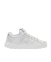 Miu Miu Bleached Leather Sneakers In White