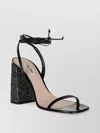 Miu Miu Glitter And Patent Leather Sandals