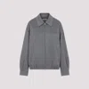 Miu Miu Wool And Cashmere Blend Jacket In Gray