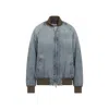 Miu Miu Blouson Jacket In Blue