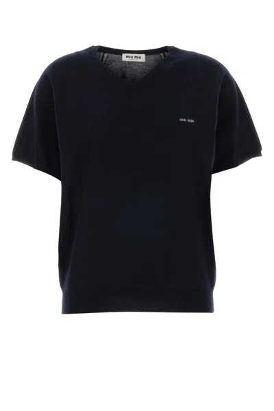 Miu Miu Midnight Blue Wool Sweater