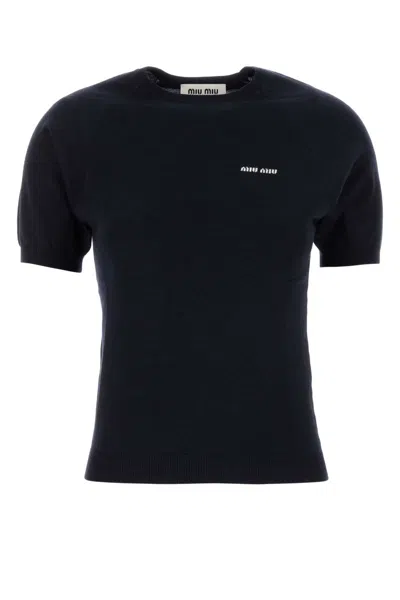Miu Miu Midnight Blue Wool Sweater