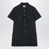 Miu Miu Check Dress In Green