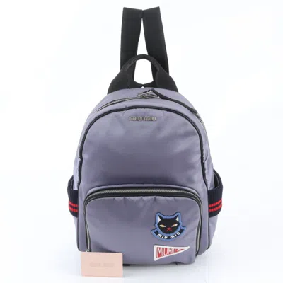 Pre-owned Miu Miu Blue Backpack ()