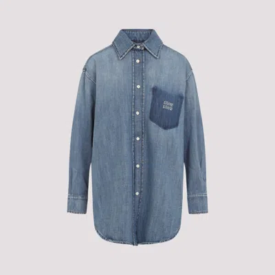 MIU MIU BLUE DENIM SHIRT